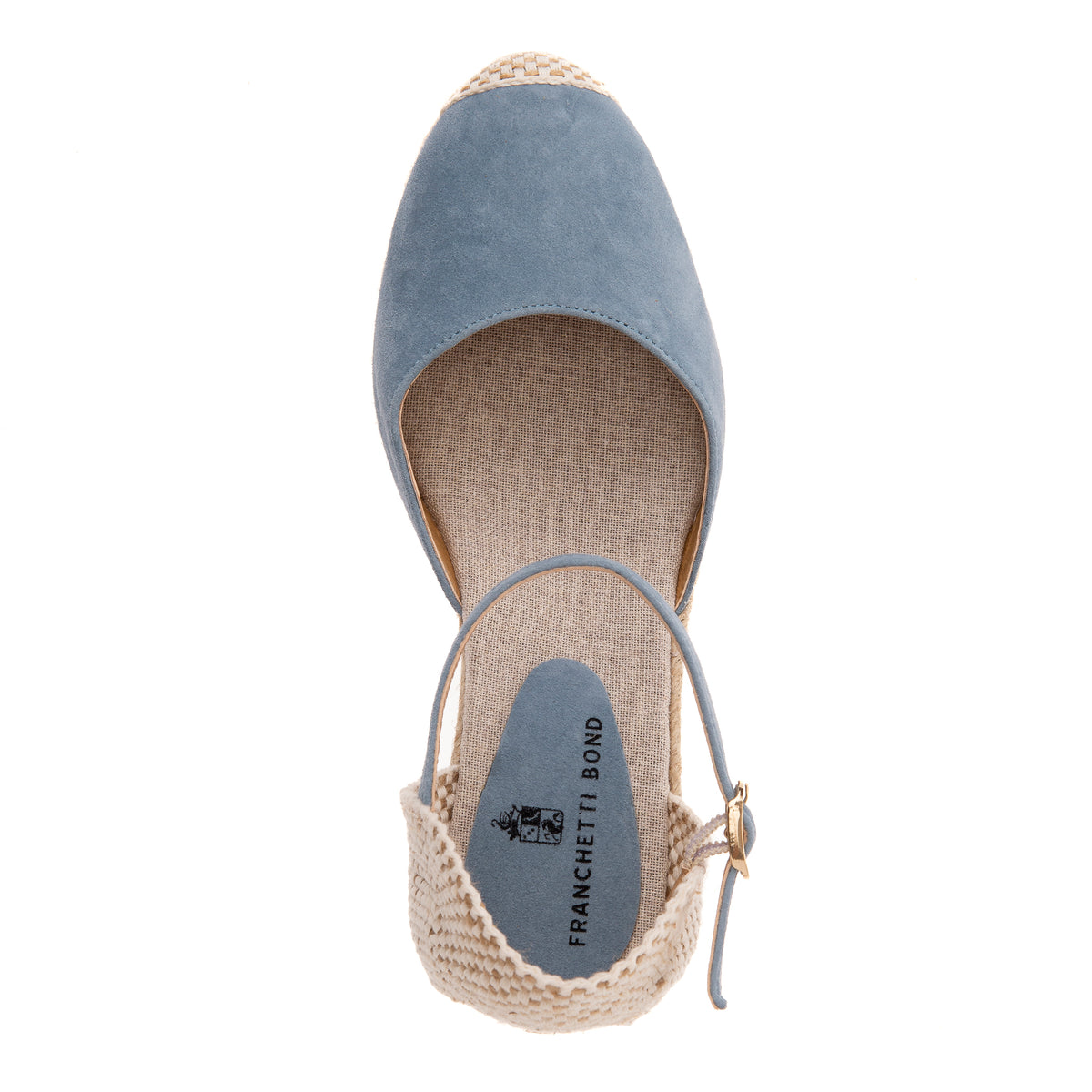 Berry Light Blue Espadrille Wedge – Franchetti Bond