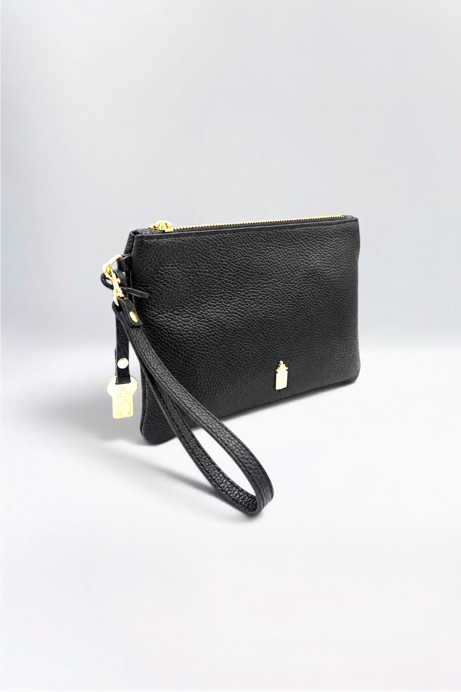 Priya Italian Leather Midnight Black