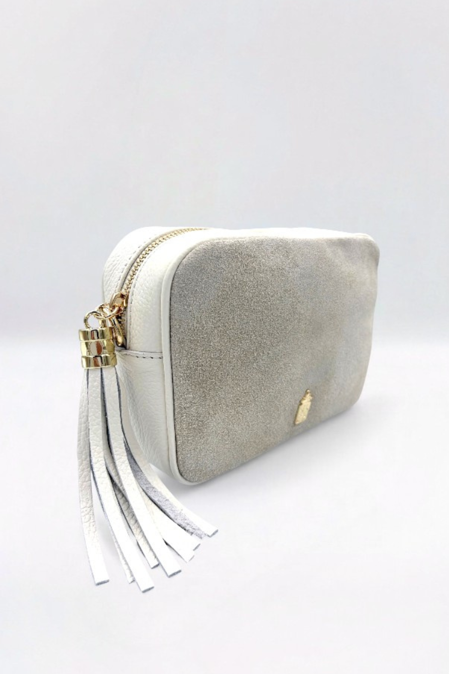 Caz  Italian Leather & Suede Classic Cream