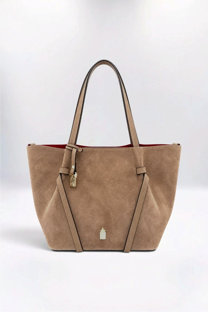Simona Italian Suede Winter Taupe