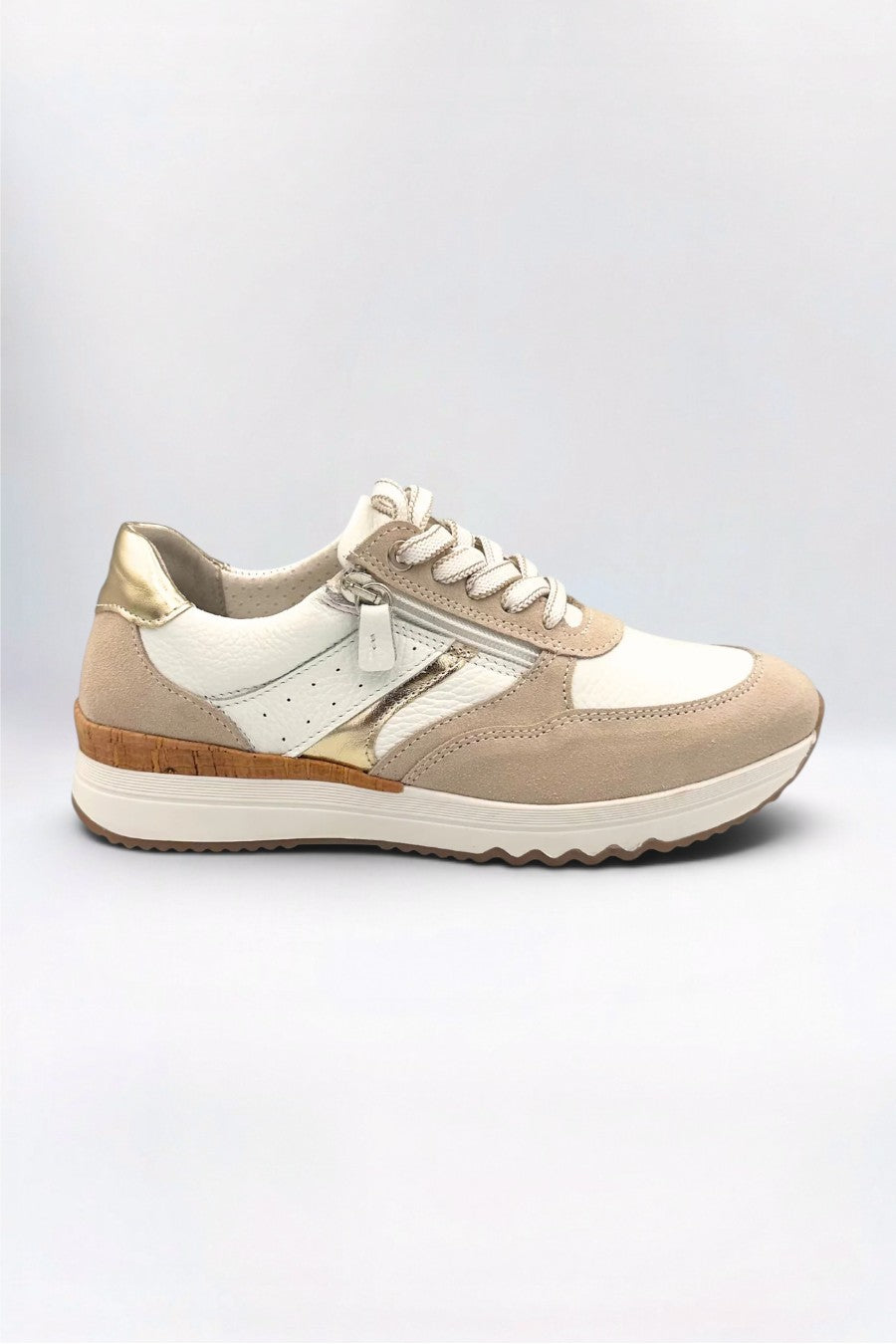 Ana Trainer Timeless Taupe Leather