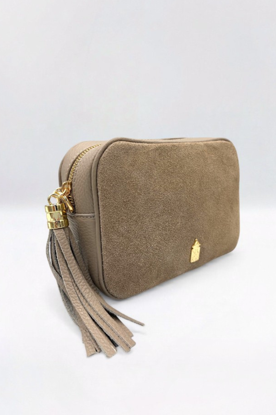 Caz  Italian Leather & Suede Light Taupe