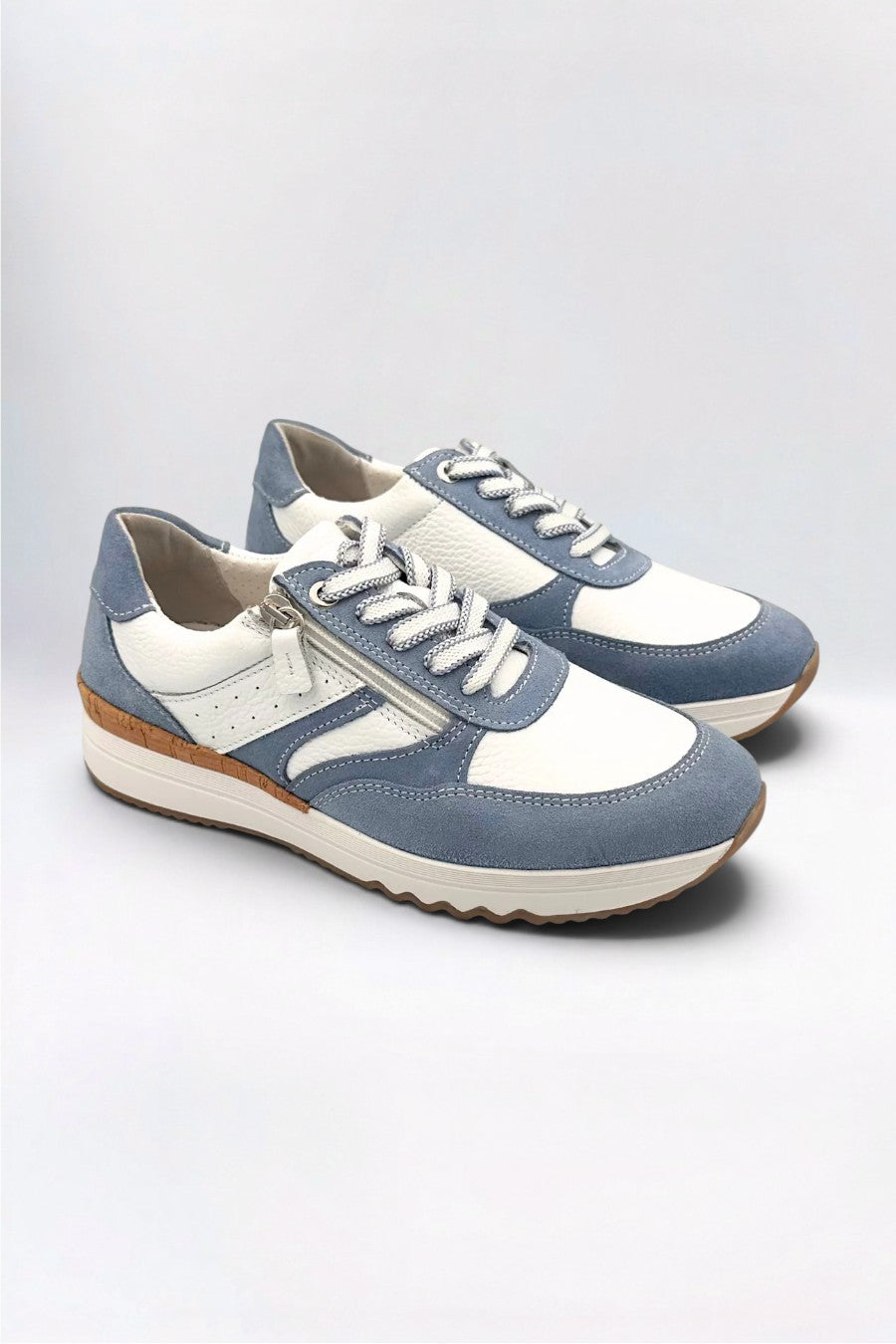Ana Trainer Sky Blue Leather