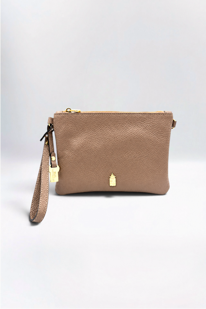 Priya Italian Leather Winter Taupe