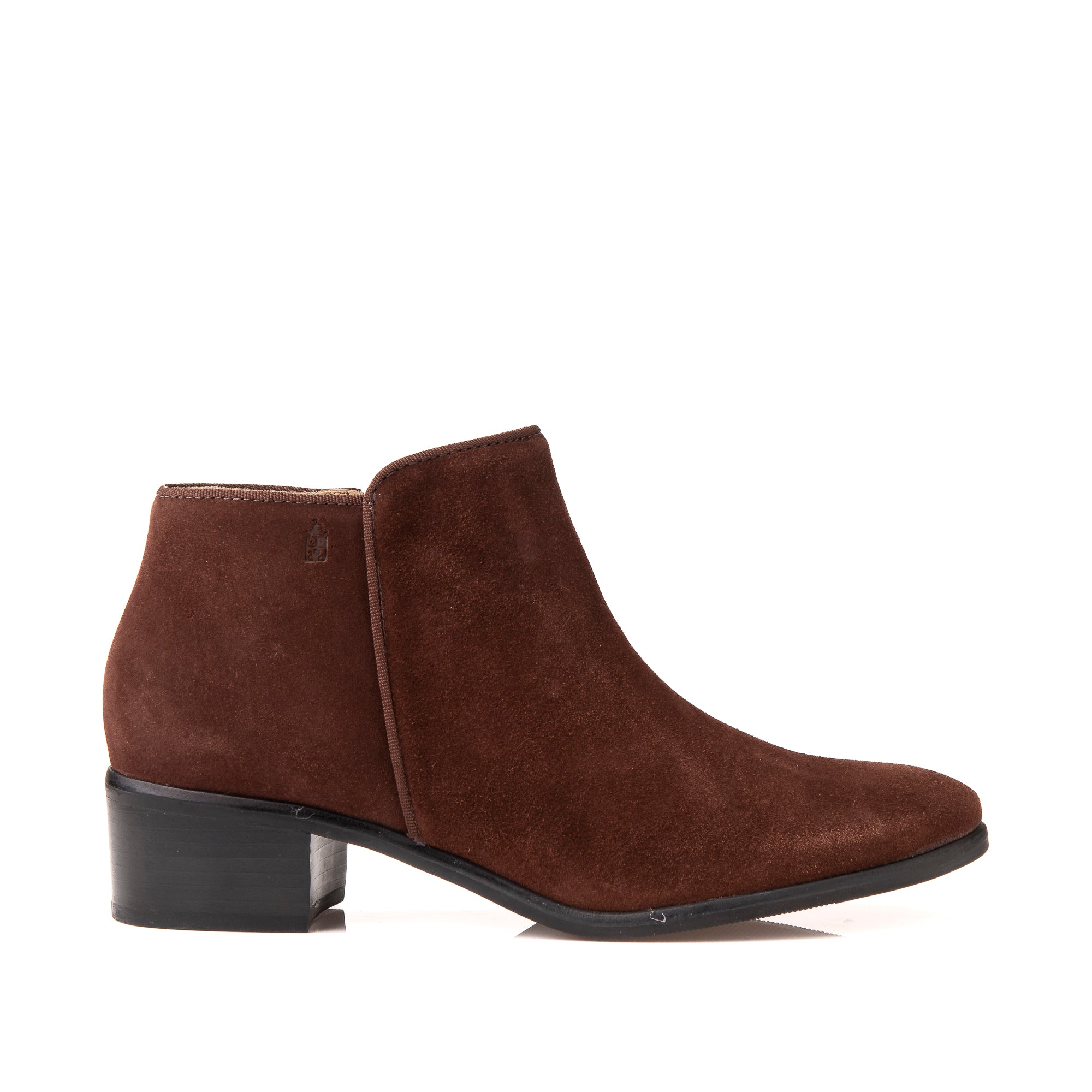 Chocolate brown suede ankle clearance boots