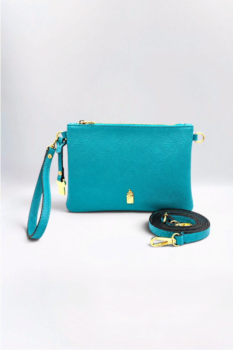 Priya Italian Leather Deep Teal
