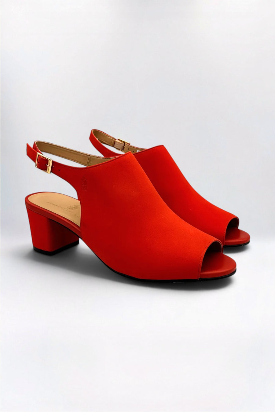 Ava Suede Hot Coral