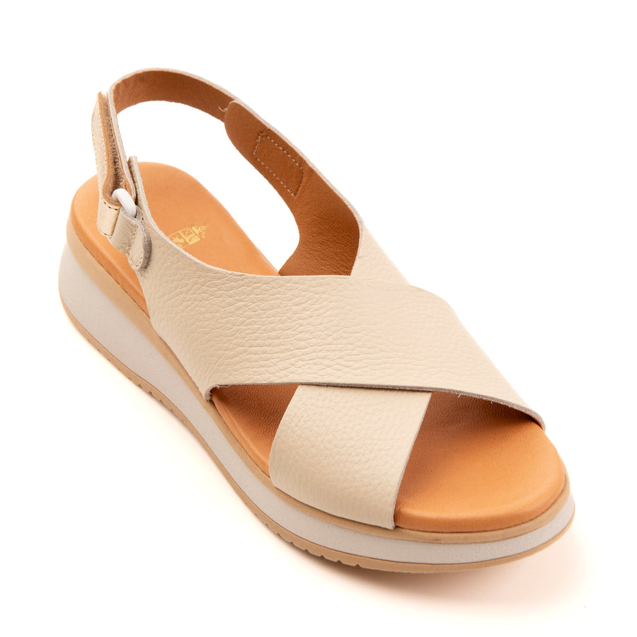 Sara Off White Sling Back Sandal
