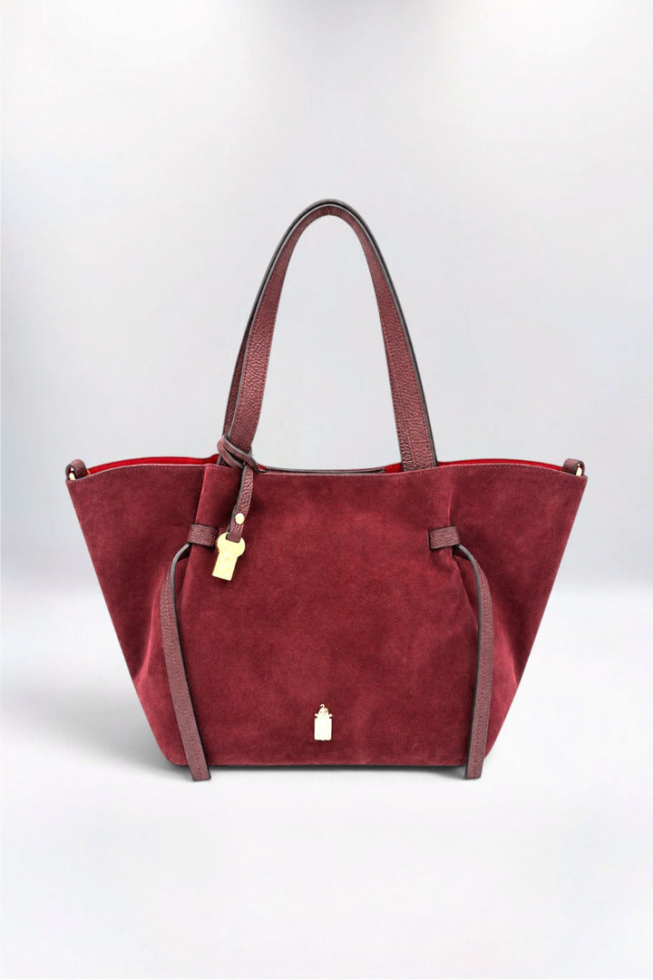 Simona Italian Suede Beautiful Burgundy