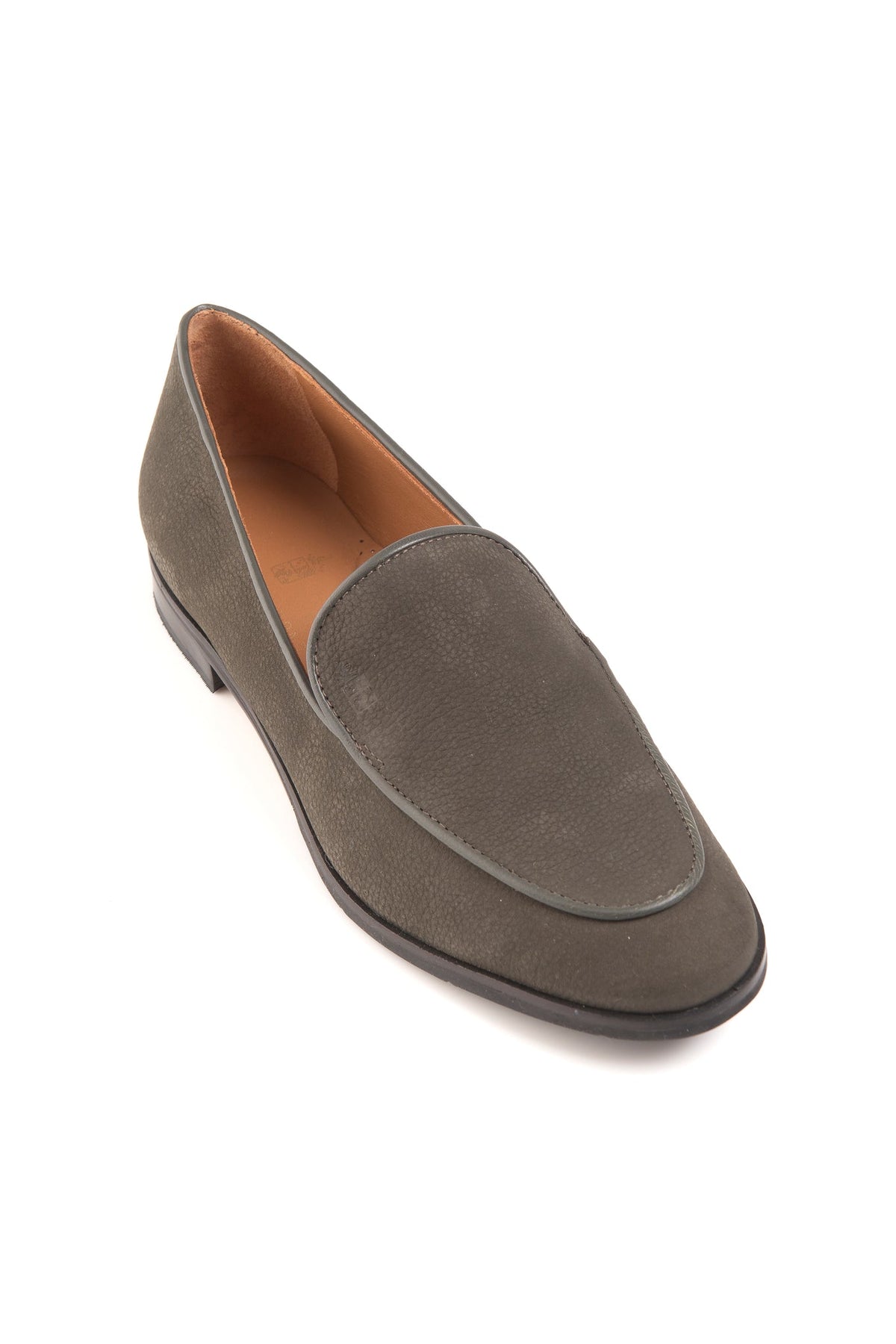 Estelle Olive Green Suede Loafer