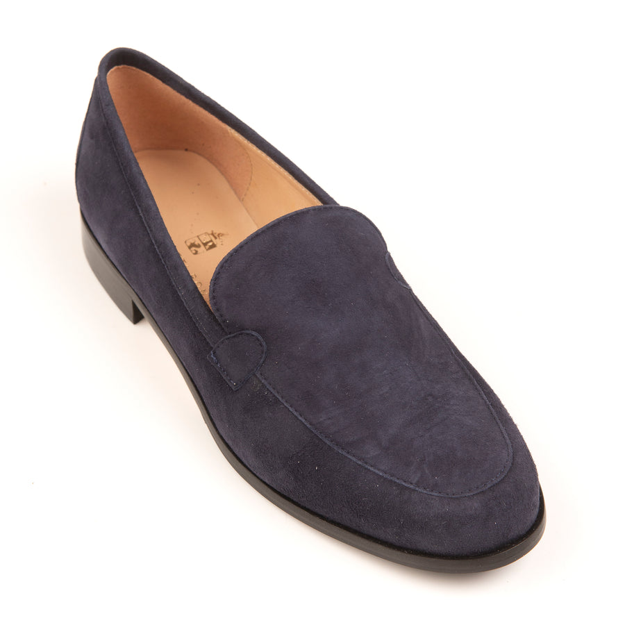 Frankie Navy Suede Loafer