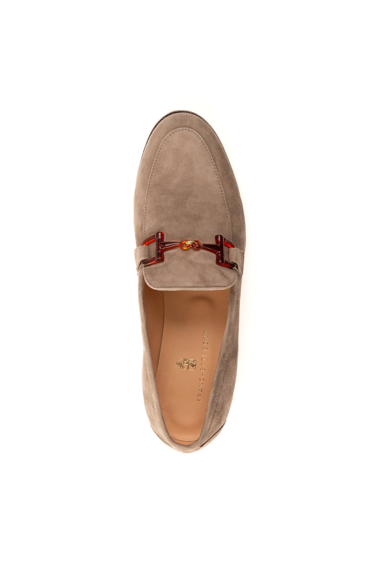 Victoria Taupe Suede Snaffle Loafer