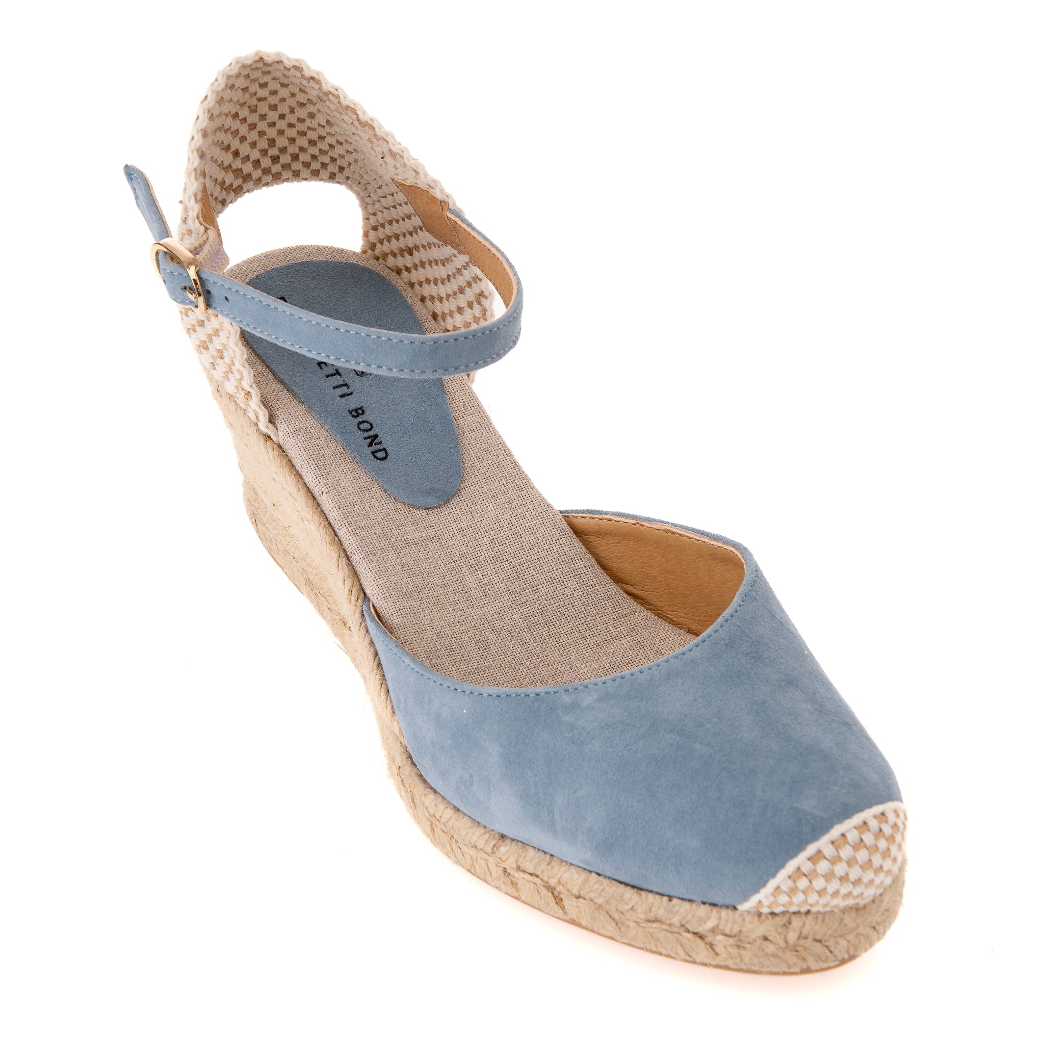 Berry Light Blue Espadrille Wedge