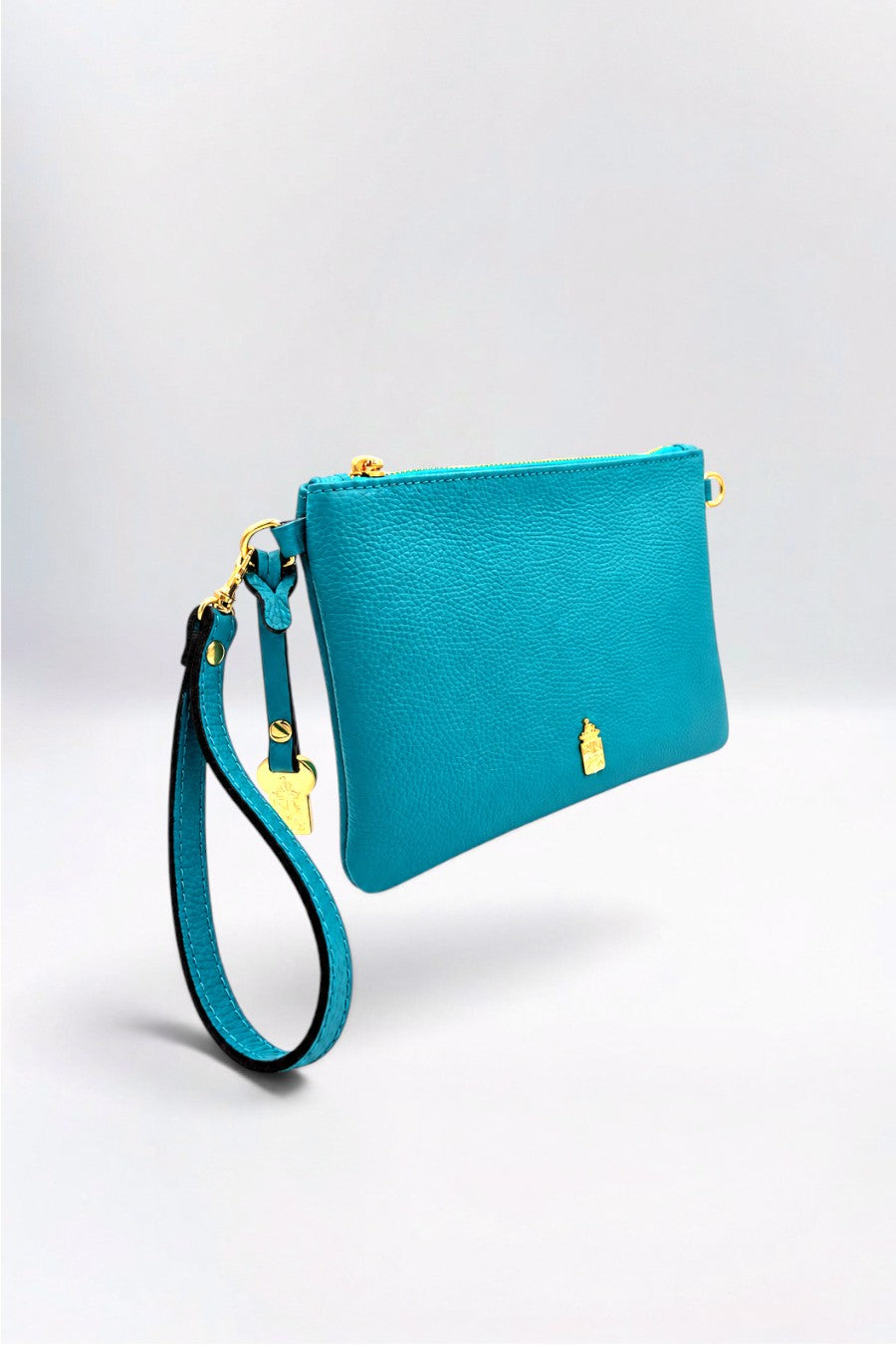 Priya Italian Leather Deep Teal