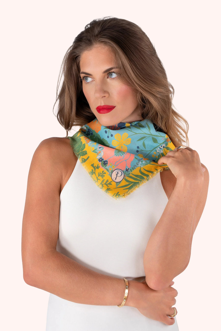 Cotton Blooms Bandana Scarf