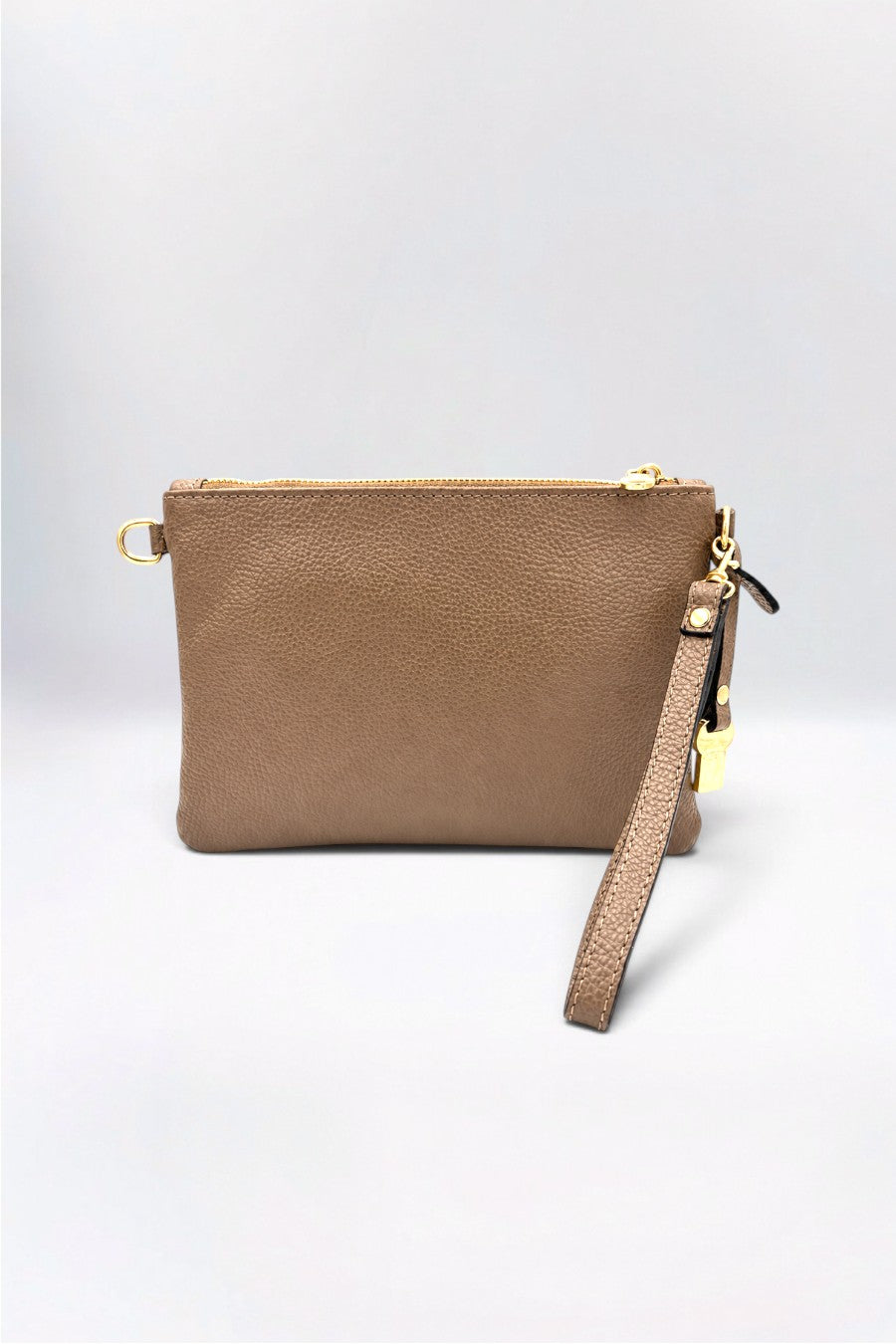 Priya Italian Leather Winter Taupe