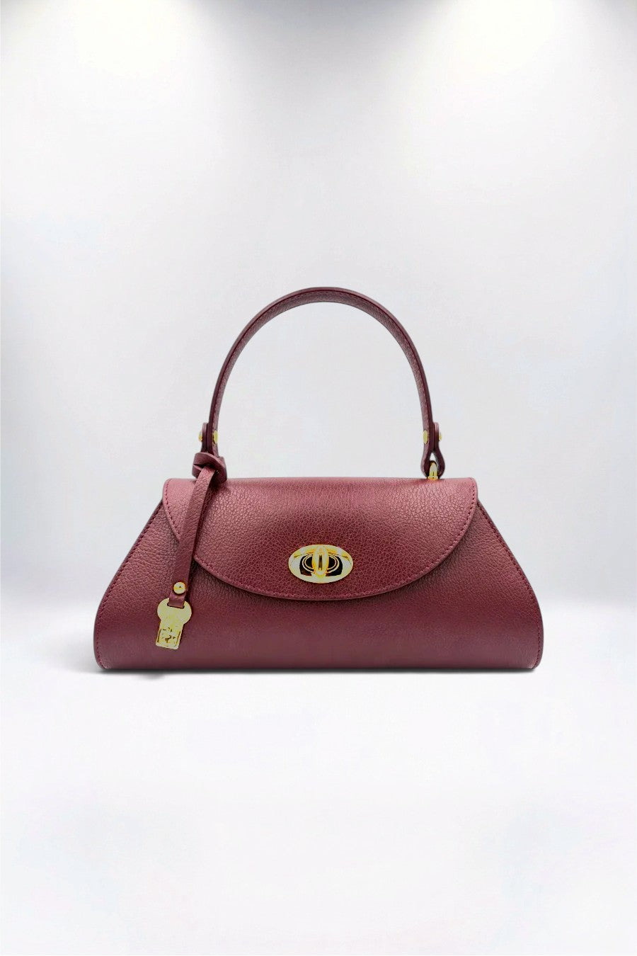 Maggie Italian Leather Beautiful Burgundy