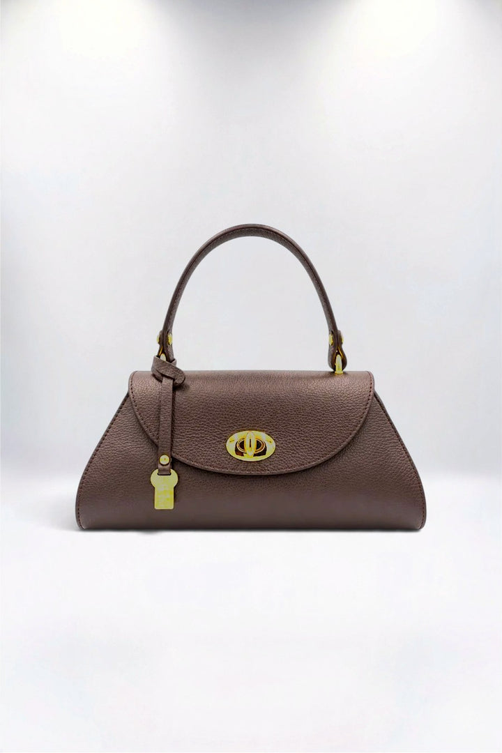 Maggie Italian Leather Rich Chocolate