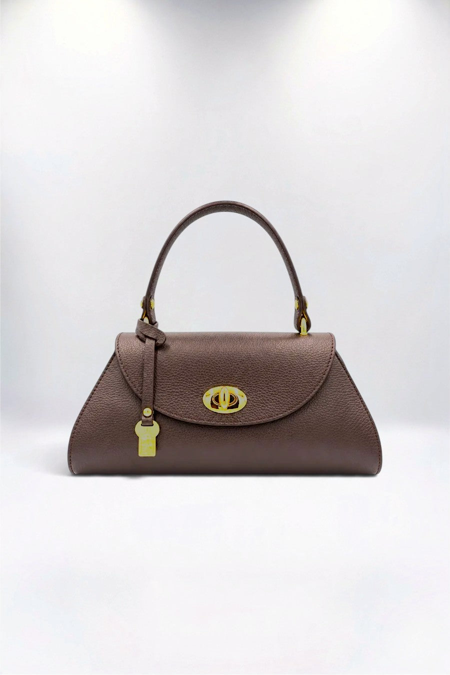 Maggie Italian Leather Rich Chocolate