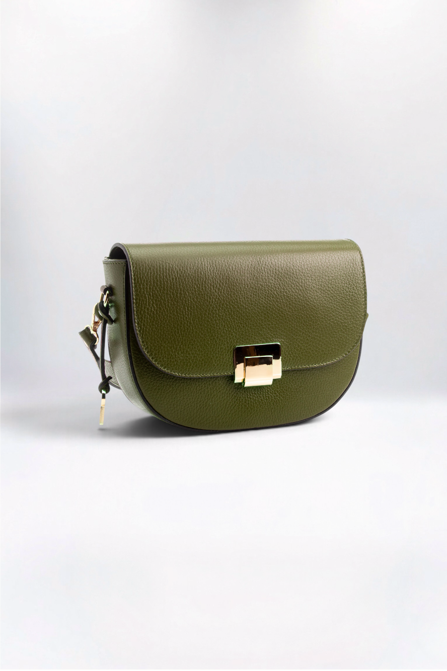 Valentina Italian Leather Olive Green