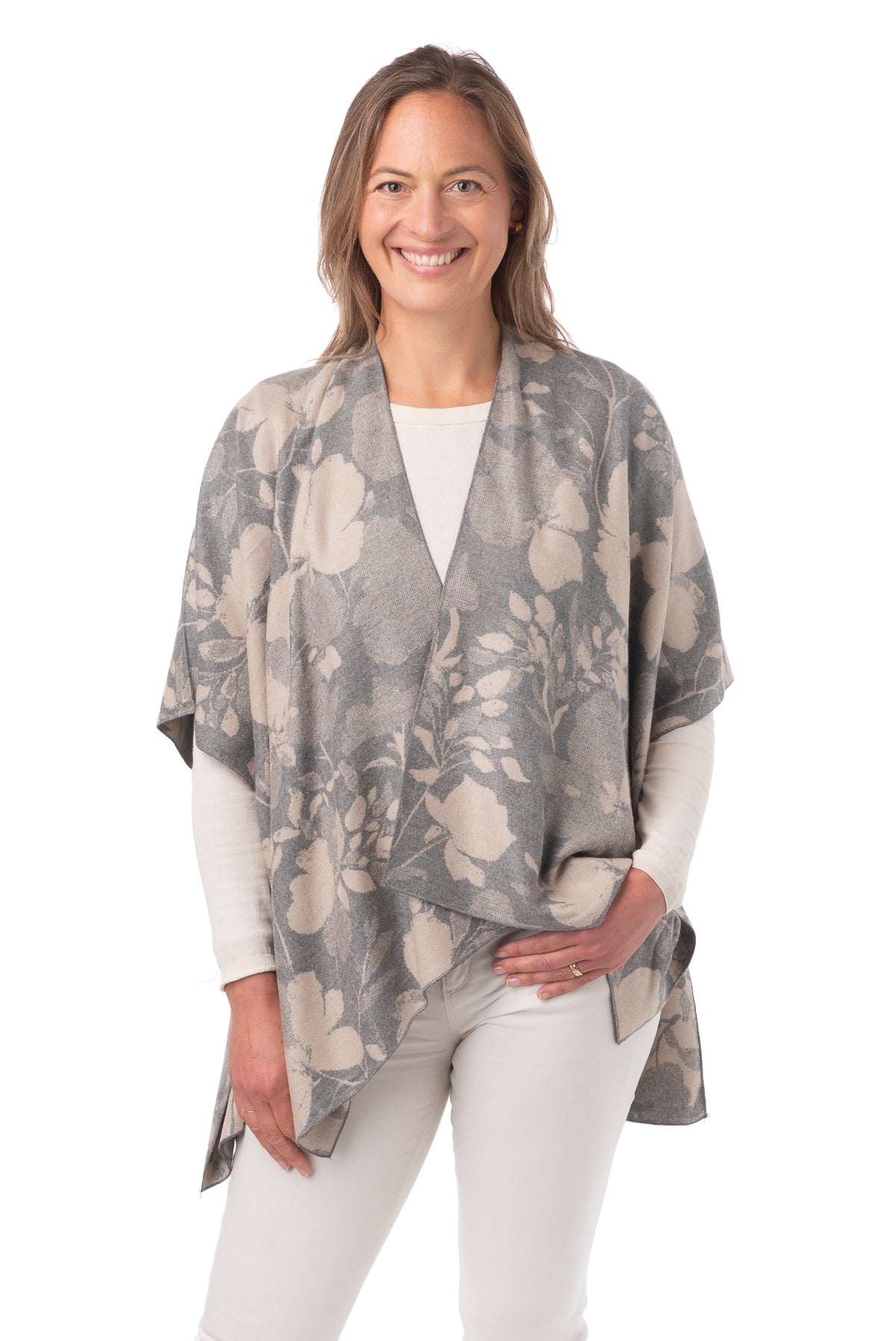 Angelica Grey Floral Print Jacket