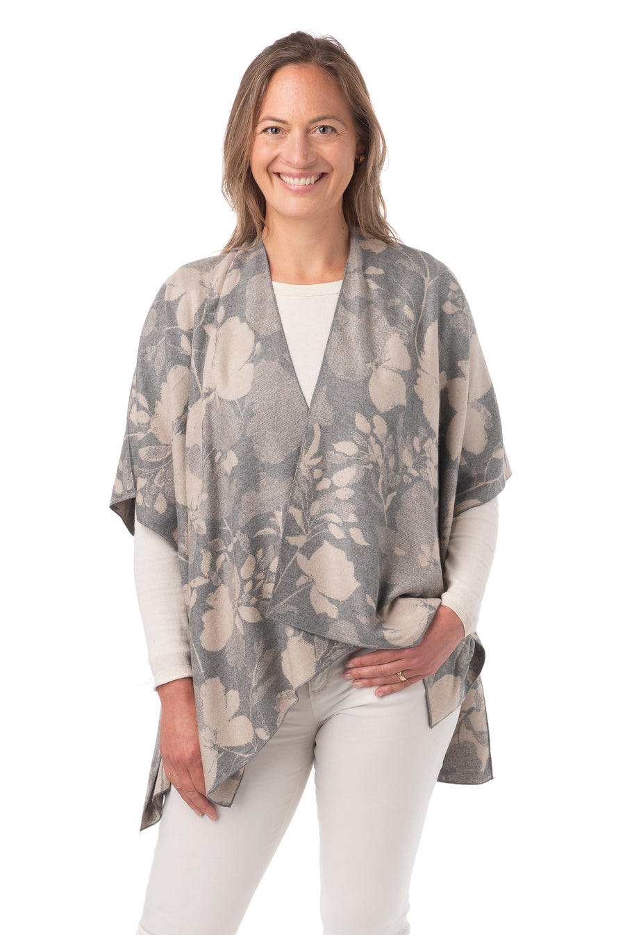 Angelica Grey Floral Print Jacket