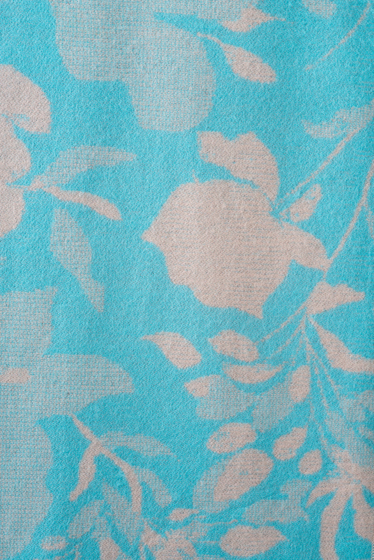 Cristina Turquoise Floral Print Shawl