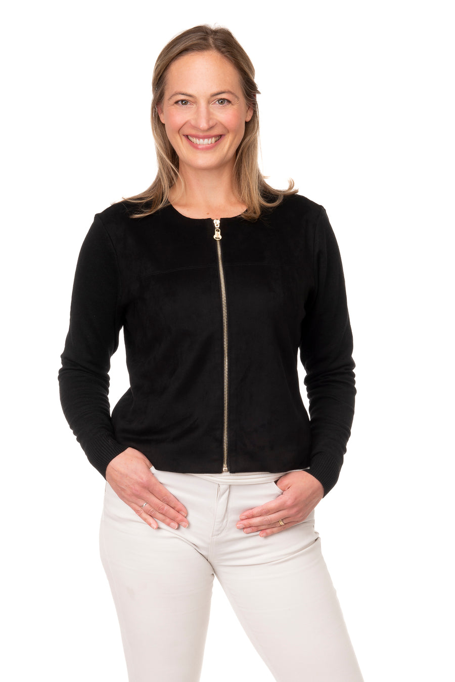 Gianella Black Suedette Jacket