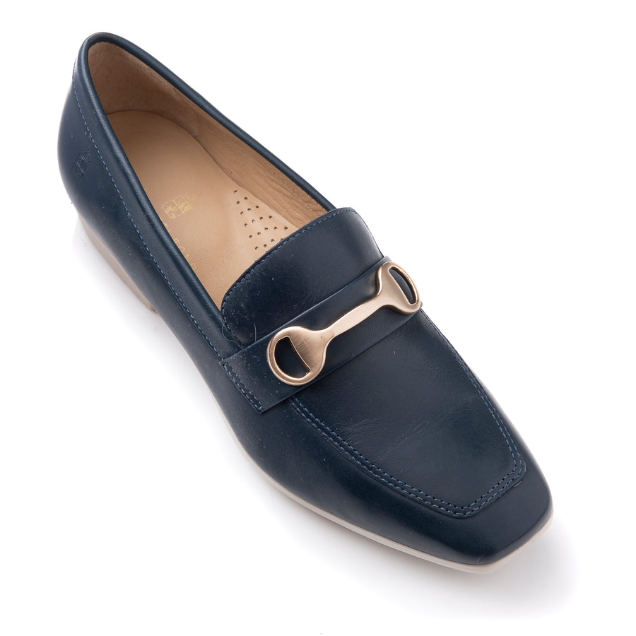 Erin Navy Blue Snaffle Loafer