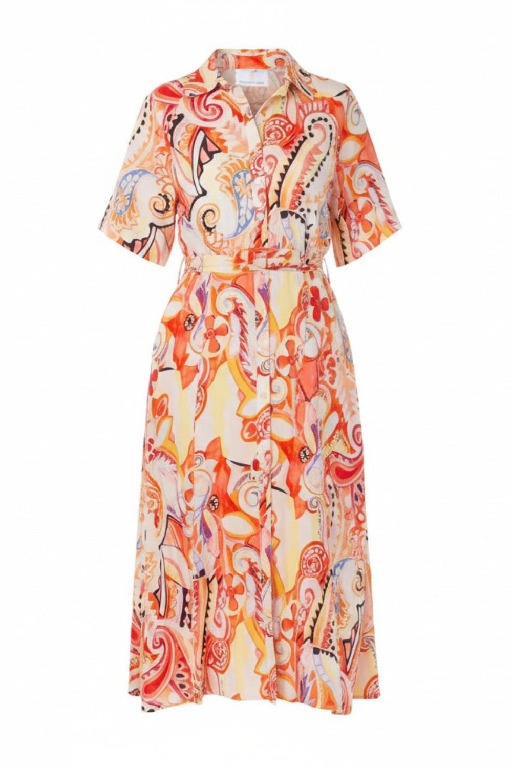 Giralda Red Paisley Shirt Dress – Franchetti Bond