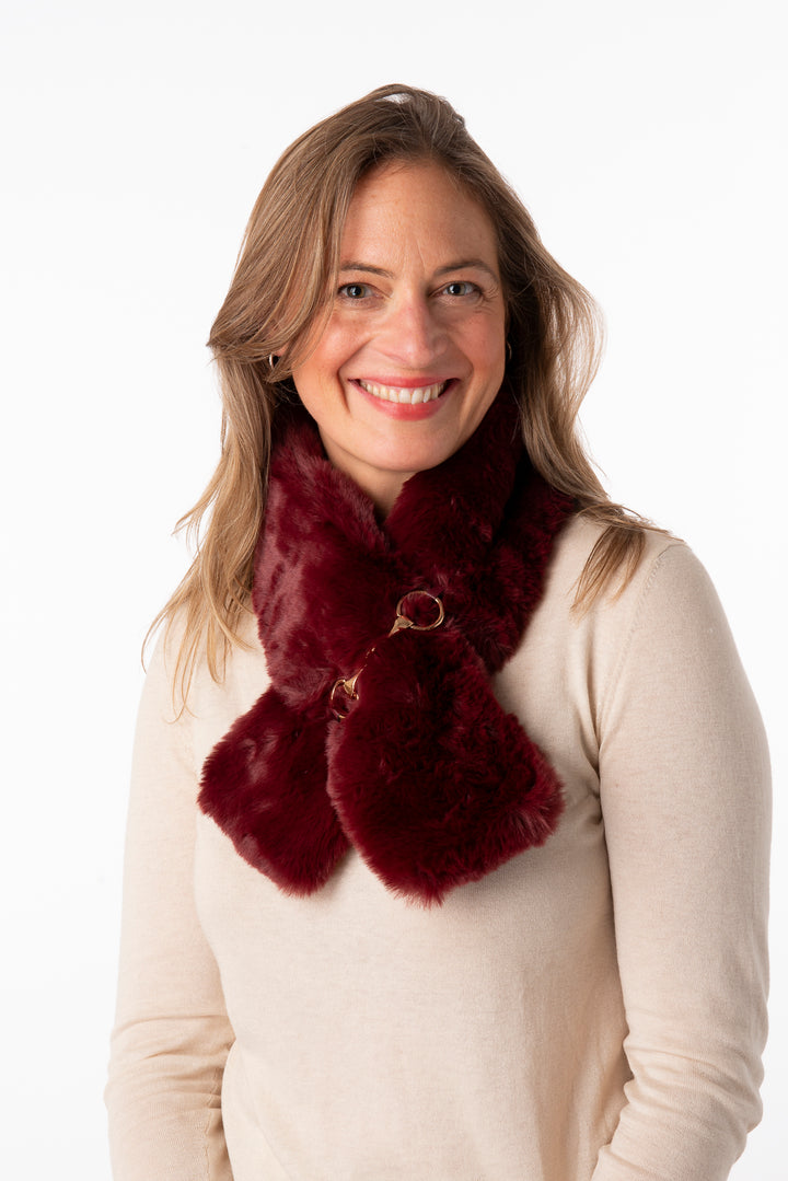 Aria Burgundy Tippet With Snaffle