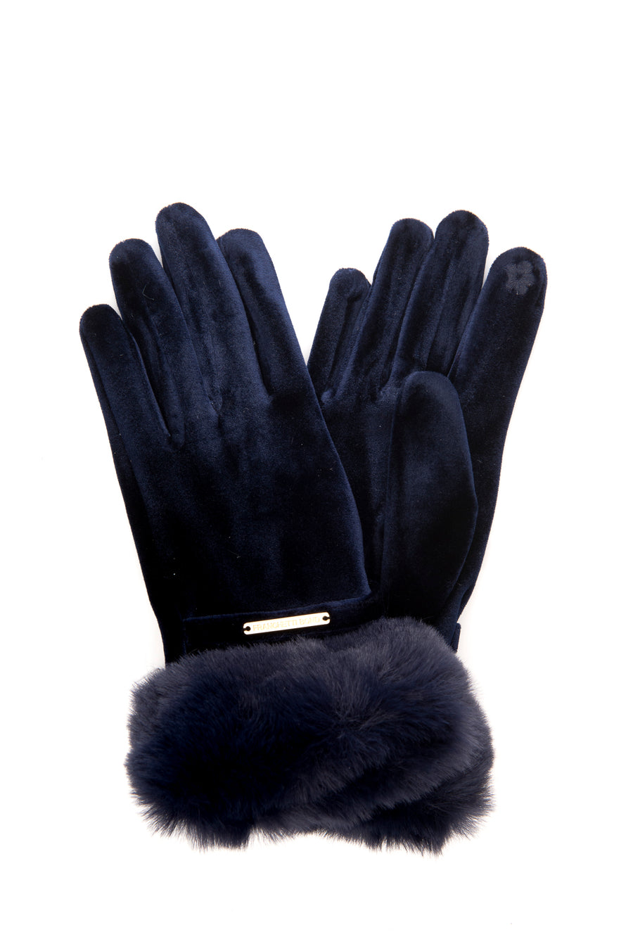Leila Navy Velvet Glove