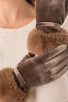 Leila Mocha Velvet Glove