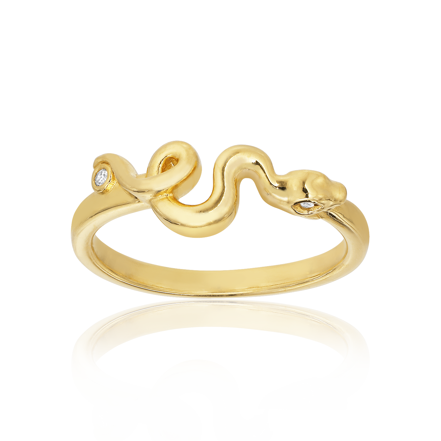 Alura Jewellery Grace Gold Snake Ring – Franchetti Bond