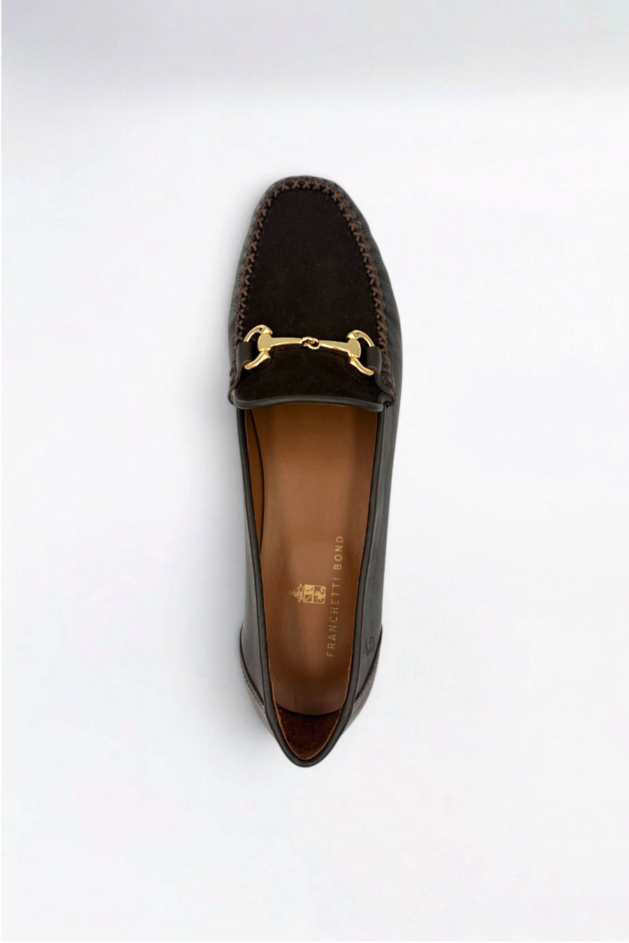 Melody Classic Chocolate Leather & Suede Snaffle Loafer
