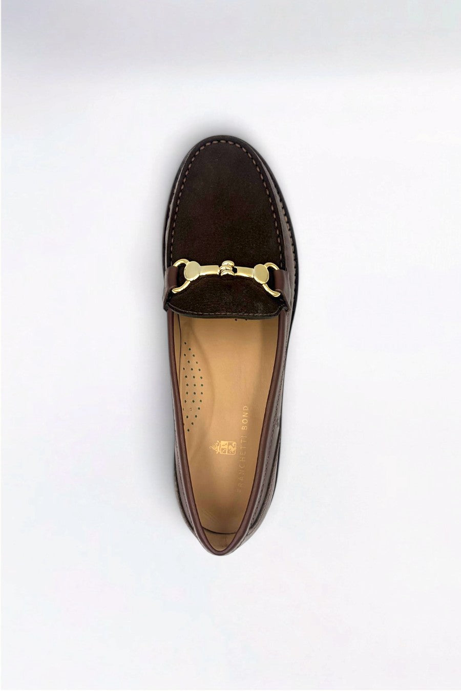 Ella Classic Chocolate Leather & Suede Snaffle Loafer