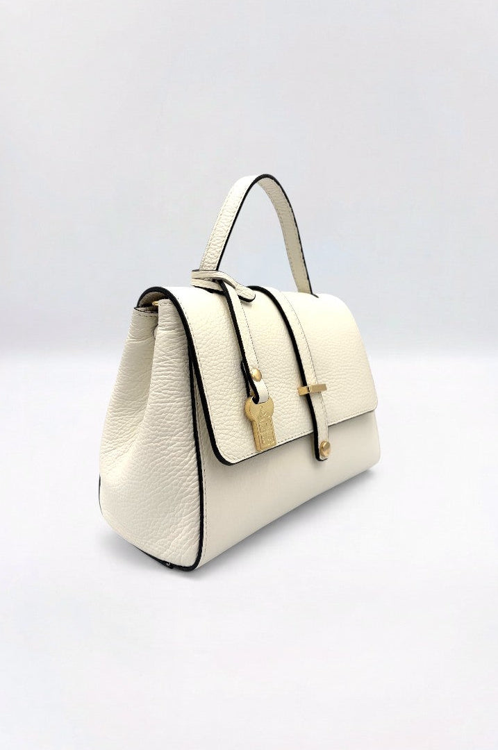 Liza Italian Leather Classic Cream