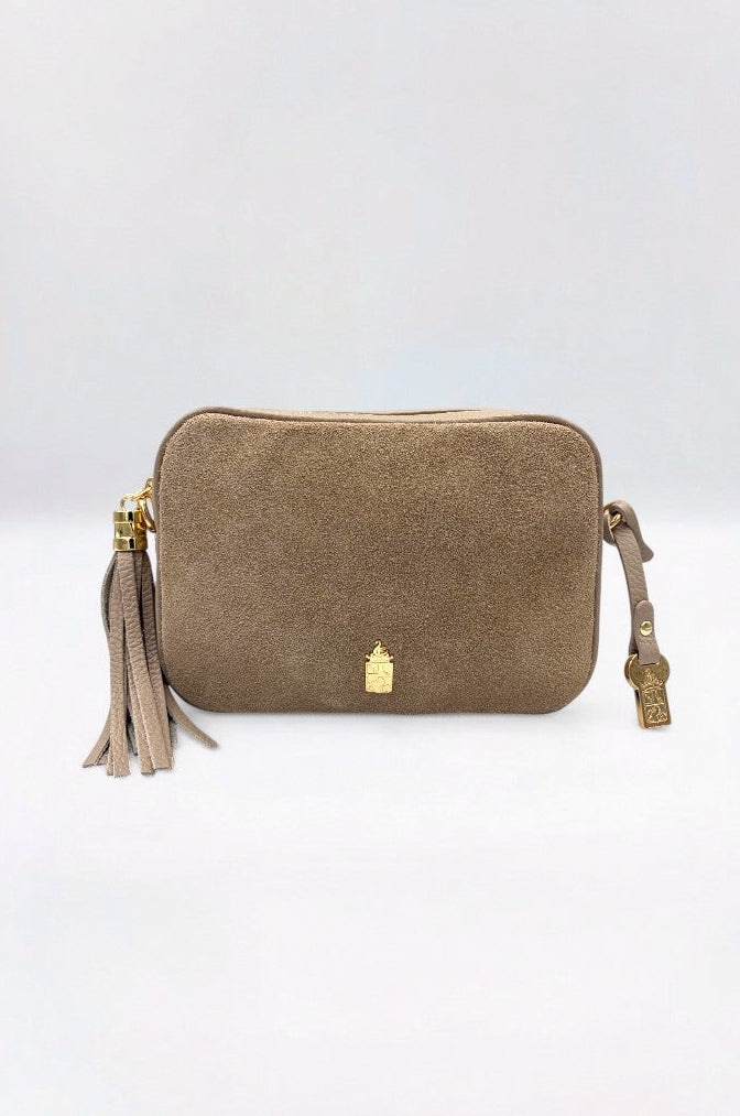 Caz  Italian Leather & Suede Light Taupe