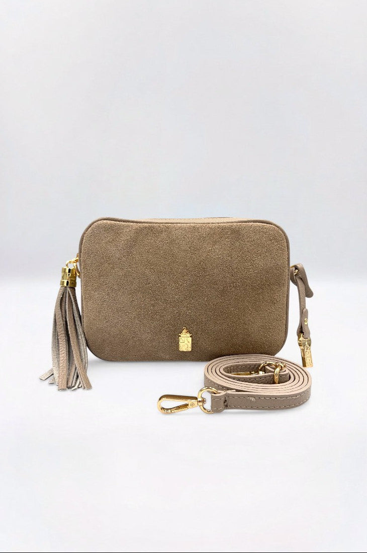 Caz  Italian Leather & Suede Light Taupe