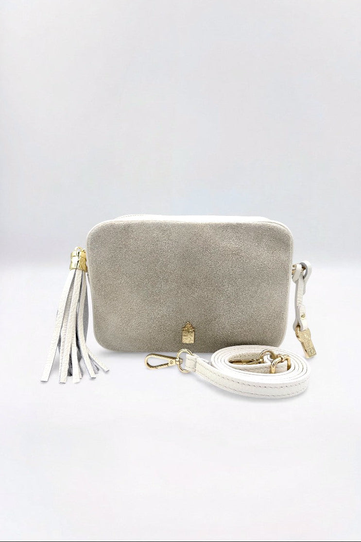 Caz  Italian Leather & Suede Classic Cream