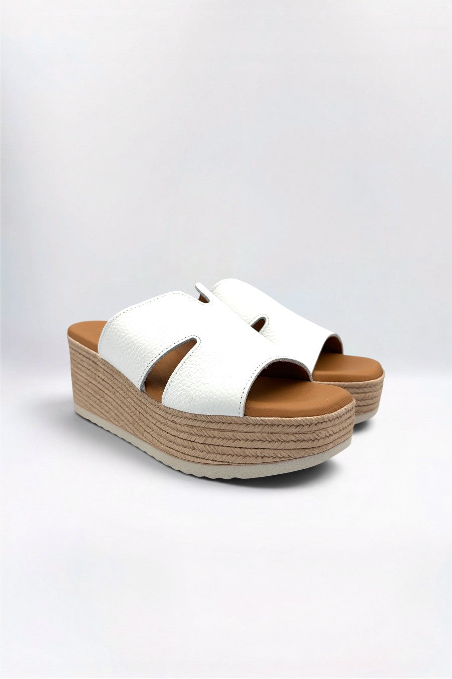 Doya Wedge White Leather