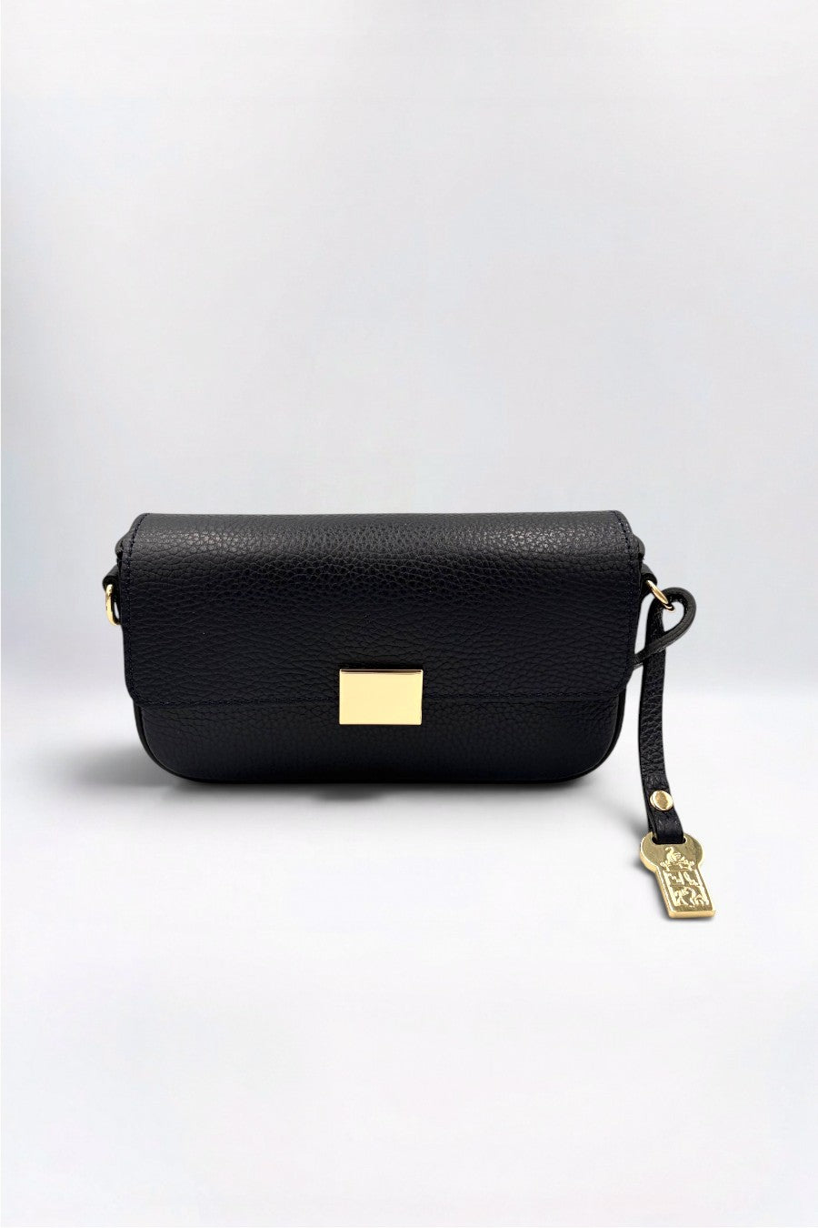 Elisha Italian Leather Rich Navy