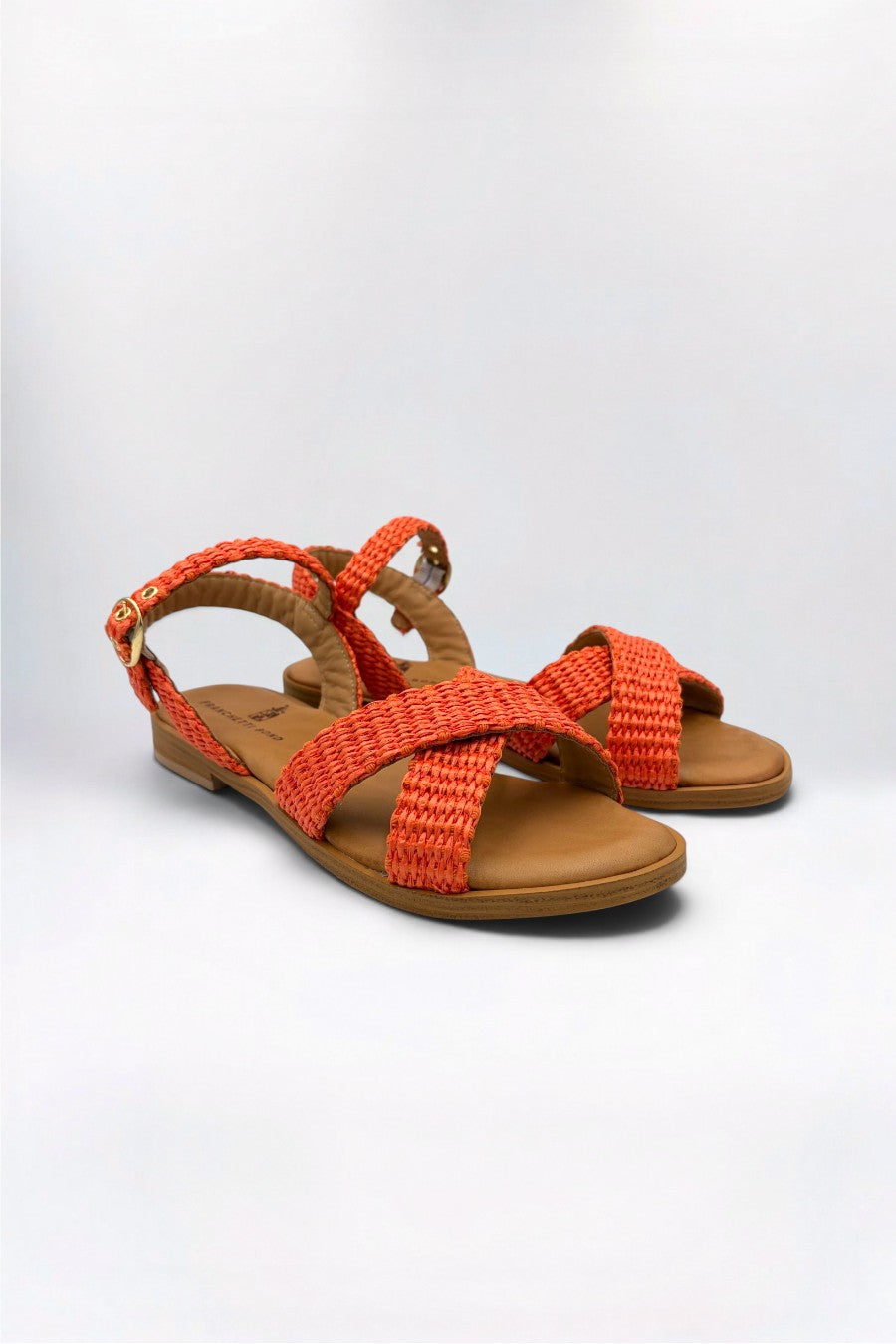 Alicia Italian Raffia Orange