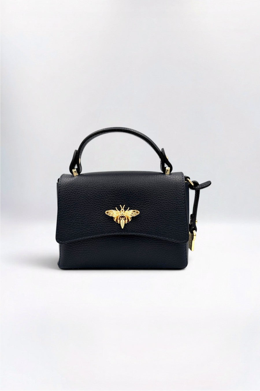 Bee Italian Leather Rich Navy