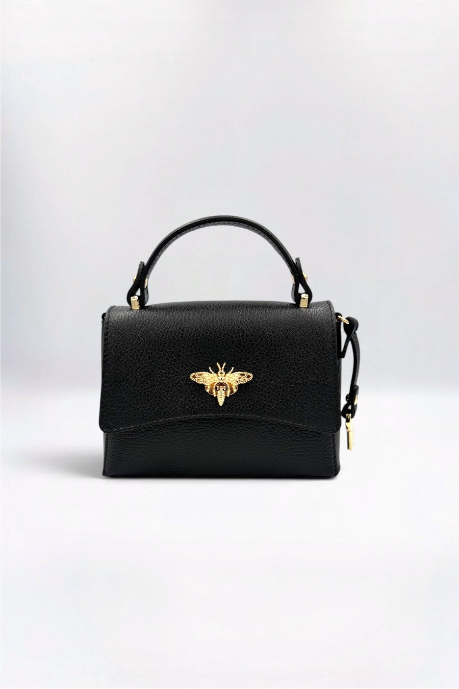 Bee Italian Leather Midnight Black