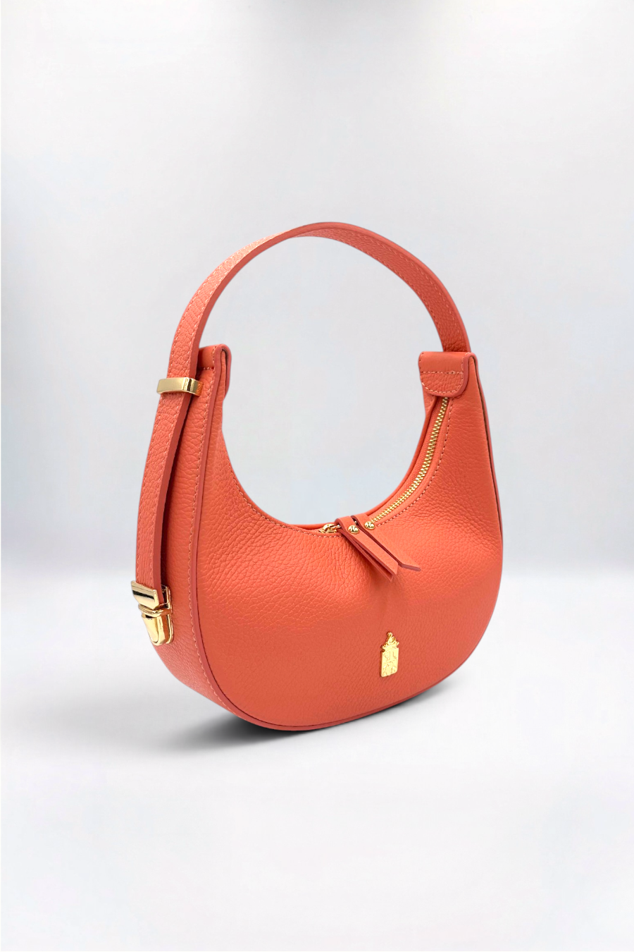 Nives Italian Leather Coral Pink