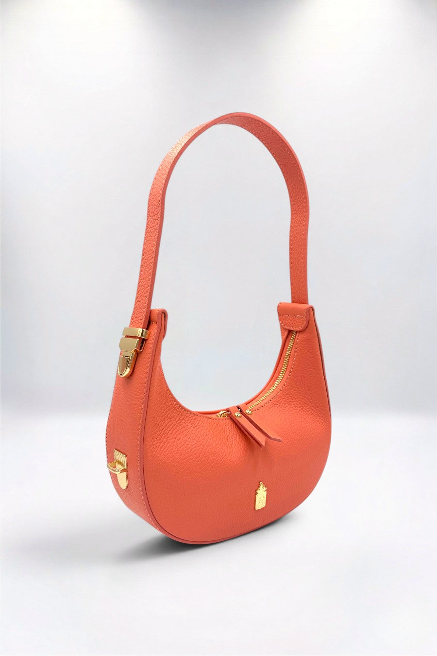 Nives Italian Leather Coral Pink