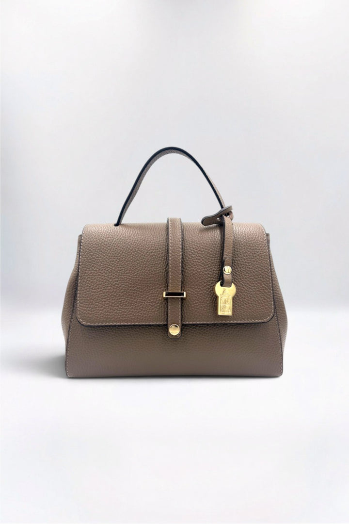 Liza Italian Leather Winter Taupe