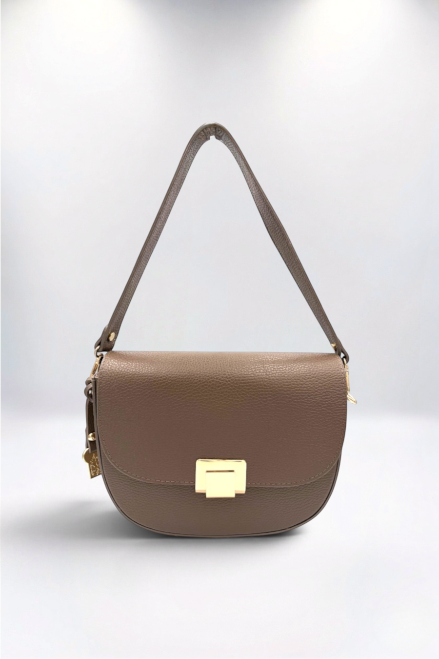 Valentina Italian Leather Winter Taupe