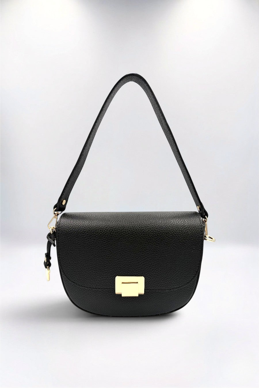 Valentina Italian Leather Midnight Black